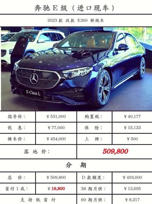 奔驰e260跑车价格及图片／奔驰e260跑车的价格