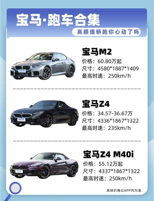 【宝马车各种车型价格表,宝马车价目表】