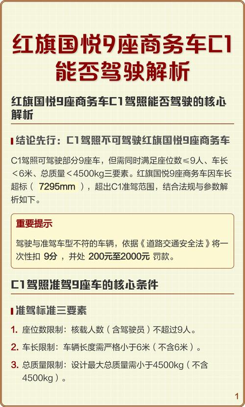 9座商务车c1能开吗／c1能开九座车吗